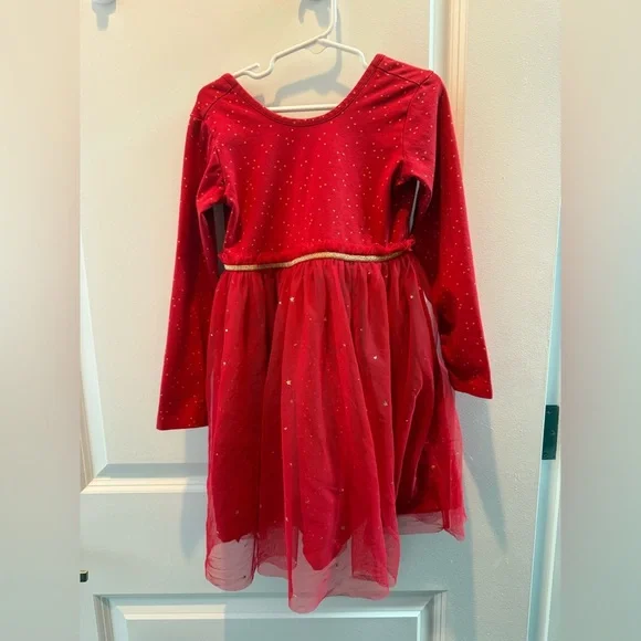 Hanna Andersson shimmer star long sleeve tulle skirt 5 - Picture 2 of 8